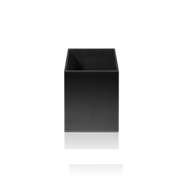 Decor Walther 0925060 - BROWNIE PK Корзина для бумаги Имитация кожи черная