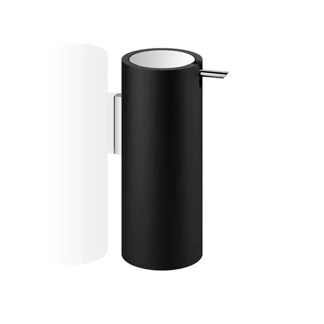 Decor Walther © 0972265 STONE WSP Дозатор мыла настенный / черный матовый / матовая нержавеющая стал