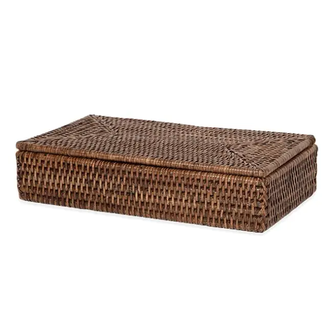 Контейнер с крышкой BMD Decor Walther Ротанг темный