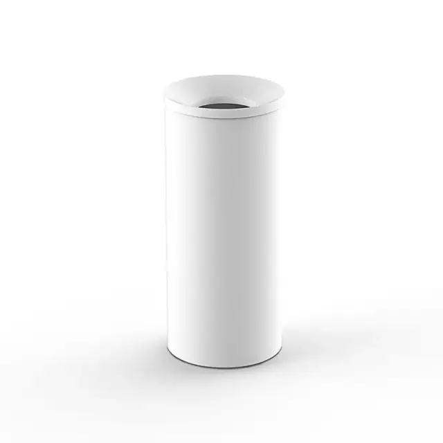 Decor Walther © 0615550 Мусорный бак DW 230 с внутренним ведром для торгового центра / Белый матовый