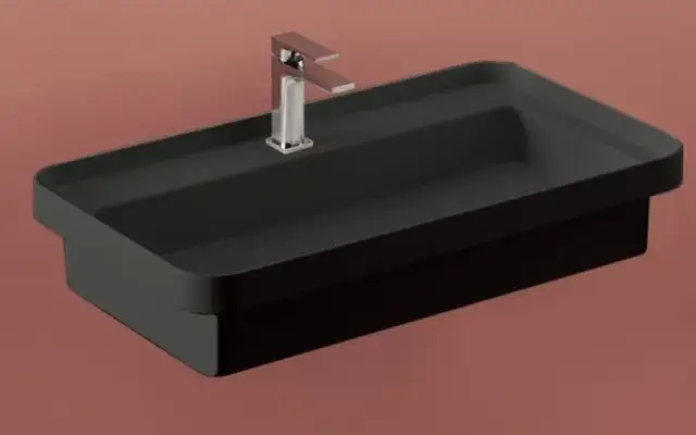 Раковина Art Ceram FUORI SCALA TFL035.17;00 черный матовый