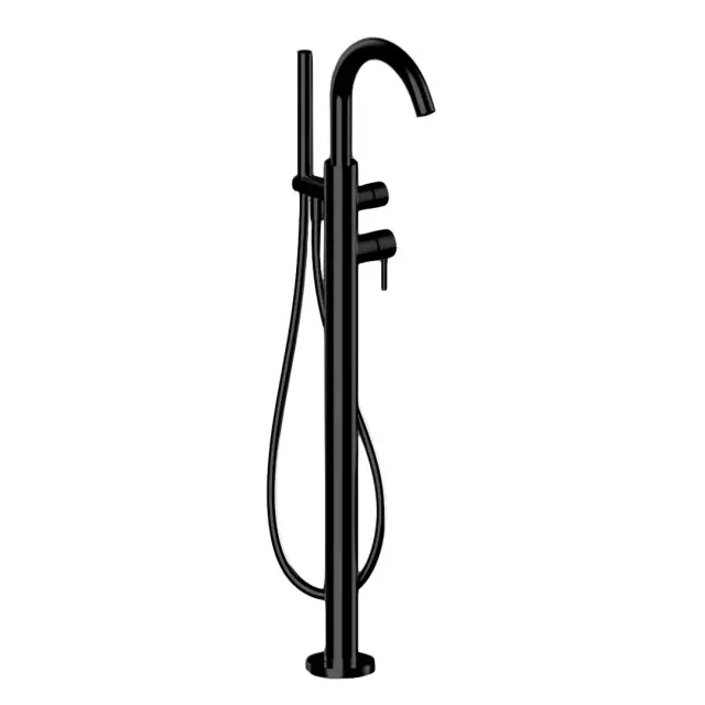 Fantini # 5013E880B NOSTROMO Напольный смеситель для ванны наружная часть черный матовый