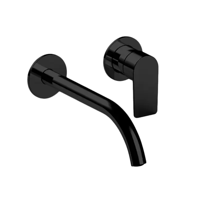 Fantini # 6113V611B MYO Смеситель из стены для раковины наружная часть черный матовый