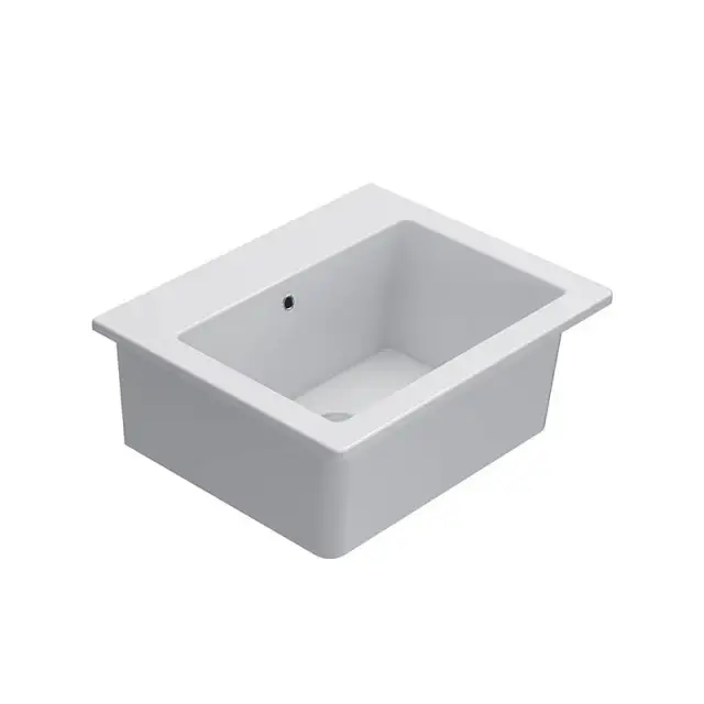 GLOBO FO063BI Раковина FORTY3 подвесная/для установки на мебель, размер 60х50 см, цвет bi (Bianco)