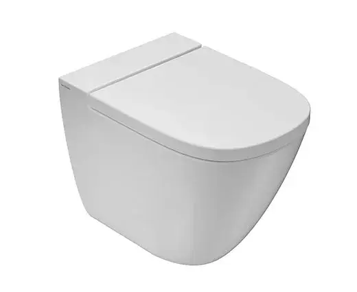 GLOBO LA002BI Унитаз напольный приставной STOCKHOLM, размер 51 см, крепление в комплекте, цвет bi