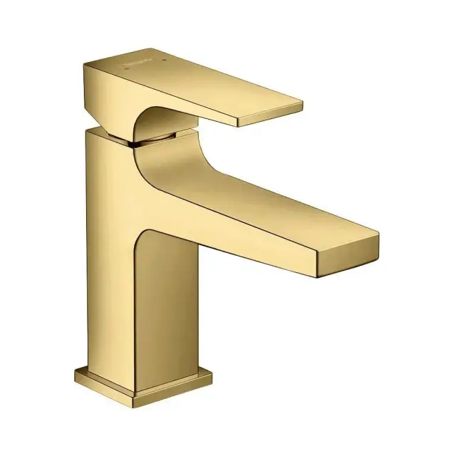 Смеситель для раковины, Hansgrohe, Metropol, цвет-полированное золото