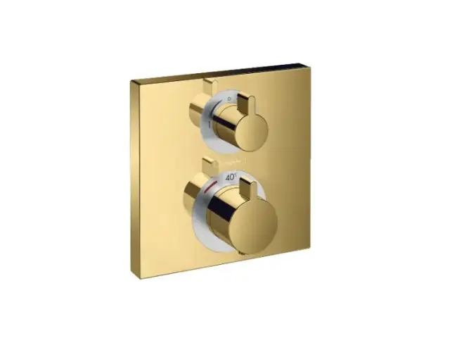 Смеситель для душа, Hansgrohe, Ecostat, цвет-полированное золото