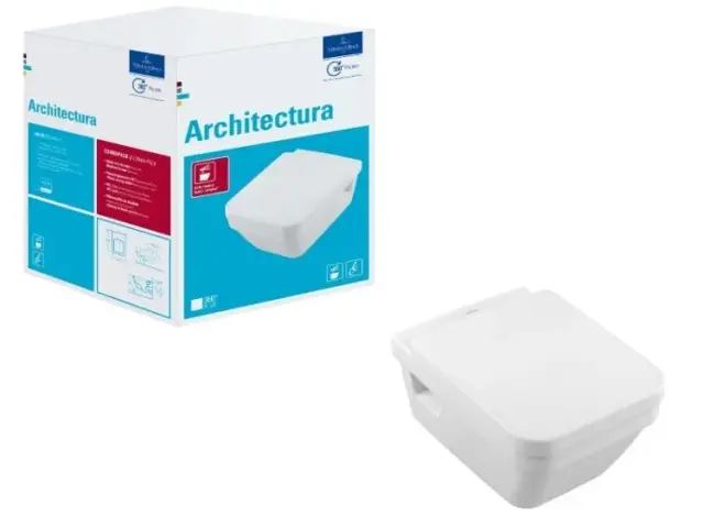 Унитаз, Villeroy&Boch, Architectura, подвесной, шгв 370*530*320, цвет-альпийский белый