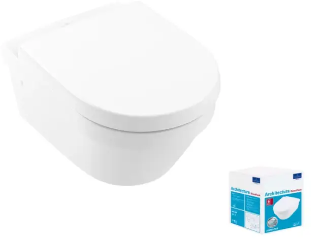 Унитаз, Villeroy&Boch, Architectura, подвесной, шгв 370*530*330, цвет-альпийский белый