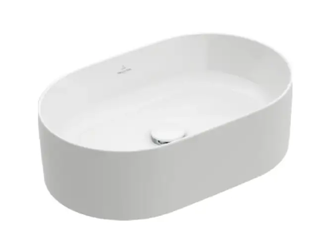 Раковина, Villeroy&Boch, Collaro, шгв 560*360*145, отверстия для смесителя-отсутствуют, цвет-альпийский белый