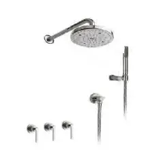 Nicolazzi 2233EXTCR29 Внешняя часть душевого набора с ручным душем и верхней лейкой