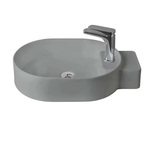 Раковина Art Ceram Cartesio CAL001.34.00 Цвет- серый глянцевый