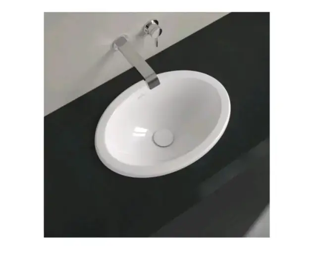 Раковина, Villeroy&Boch, Loop&Friends, шгв 660*470*220, отверстия для смесителя-отсутствуют, цвет-альпийский белый (белый Alpin)