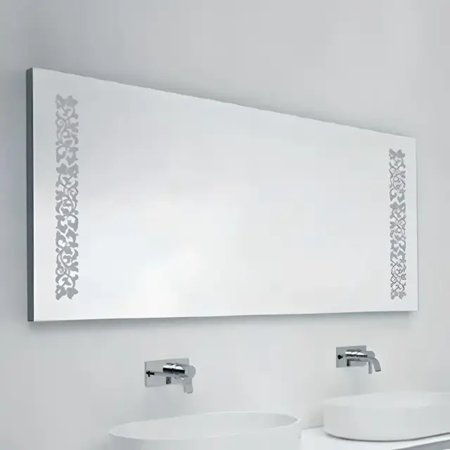 Зеркало для ванной Antonio Lupi Flo FLO50108 + TOUCH LED каркас из полированной стали