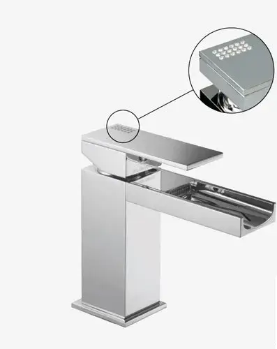 Смеситель для раковины Carlo Frattini Brick сhic F3611CCR хром, кристаллы swarovski