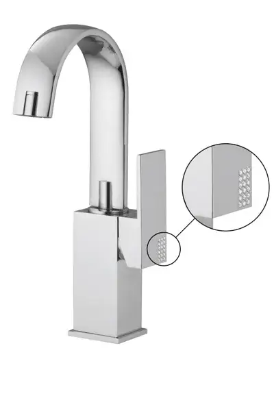 Смеситель для раковины Carlo Frattini Brick chic F3521CCR хром, кристаллы swarovski