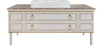 Комплект мебели с раковиной Oasis Lutetia 0LTCM1801LOR+0LTTM1801LED+0LTOPT92 LINO LUCIDO-G164/ЗОЛОТО/EMPERADOR DARK