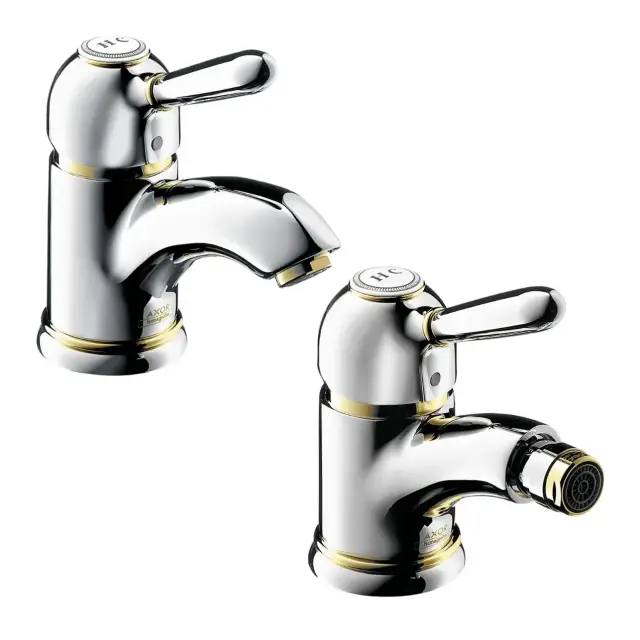 Комплект: смеситель для раковины + смеситель для биде AXOR CARLTON