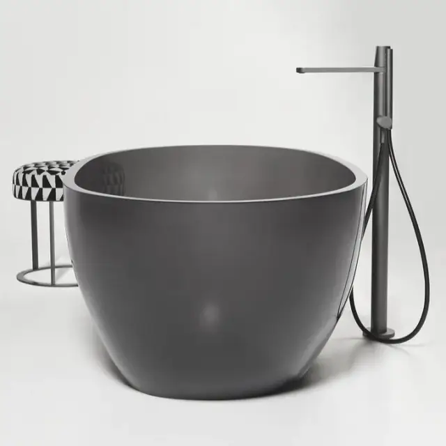 Смеситель для ванны Antonio Lupi Indigo ND903GR+ND902IN цвет-Grafite