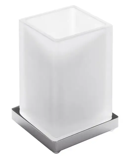 Стакан Colombo Design LOOK B1641 хром/стекло матовое