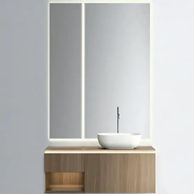 Зеркало для ванной Milldue VETRA 2286 профиль алюминиевый