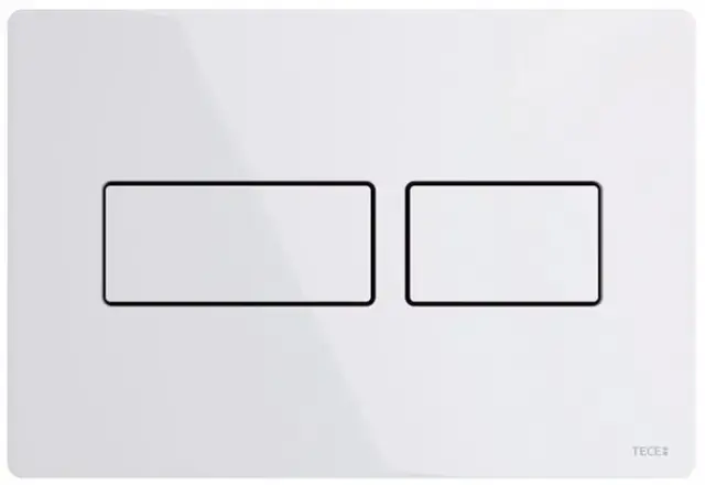 Панель смыва с двумя клавишами 22*15h белый глянцевый