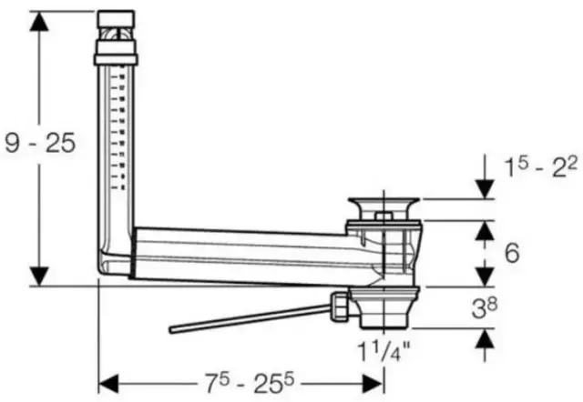 Слив-перелив Geberit 261.844.00.1