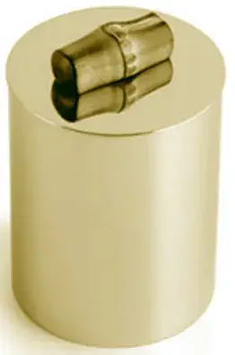 Стакан настольный с крышкой d.8*14h золото матовое