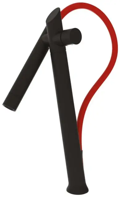 Смеситель для кухни Carlo Frattini Kitchen GALILEO F7050RNS BLACK MATT/FLEX ROSSO