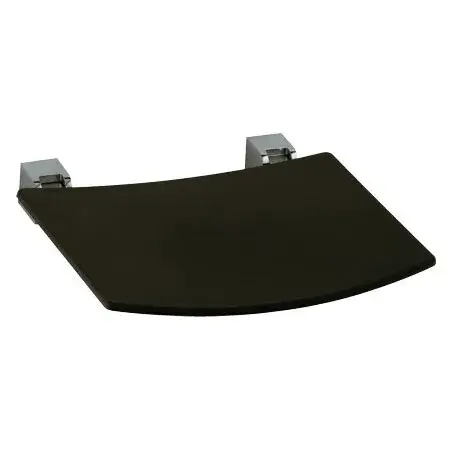 Сиденье складное для настенного монтажа 36.3*37.8*h7.8, нержавеющая сталь finish / темно-серый (RAL 7021)