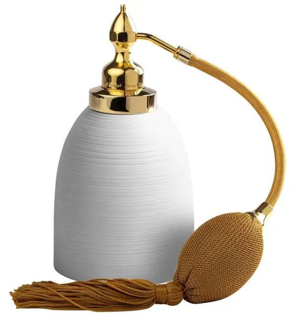 Распылитель для парфюмерии d.8.5/15.5h белый Лиможский фарфор/золото