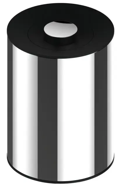 Корзина Keuco Plan 04989010037 хром/черно-серый