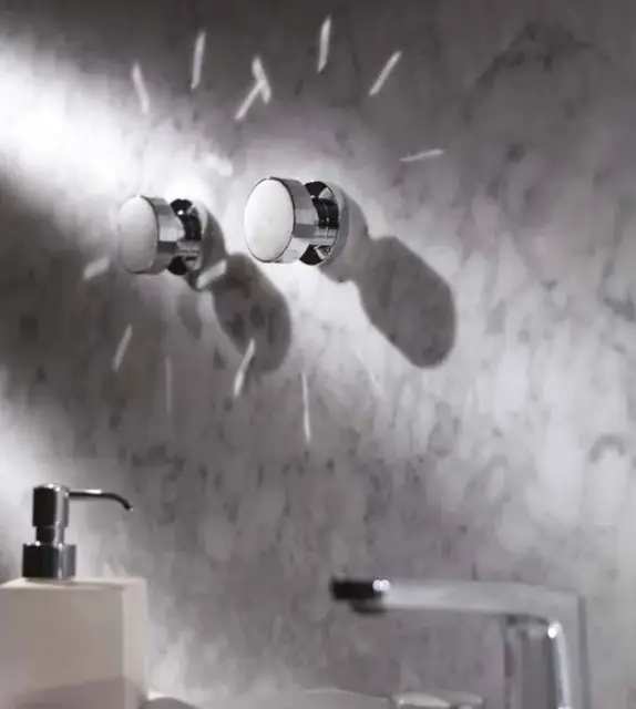 Крючок Carlo Frattini Texture collection F6104/1VCR+C14N хром/мрамор черный