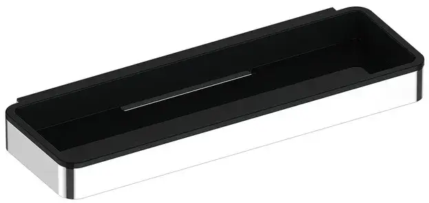 Полка для ванной Keuco Plan 14958010037 хром/черный