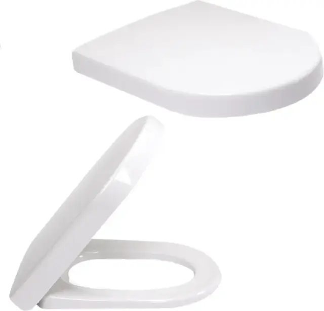 Сиденье с крышкой для унитаза с автоматическим опусканием альпийский белый