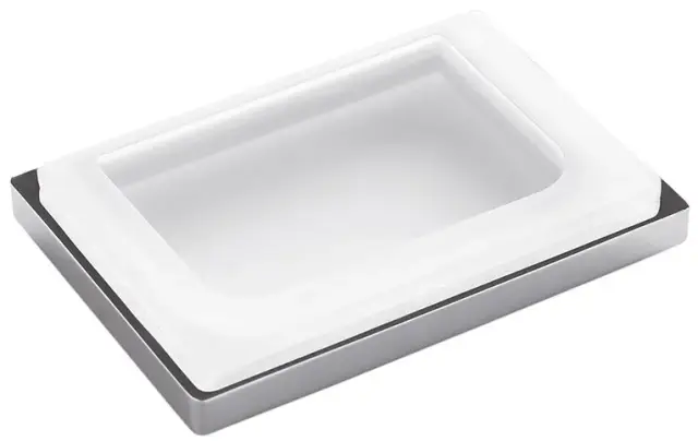 Мыльница Colombo Design LOOK B1640 хром/стекло матовое