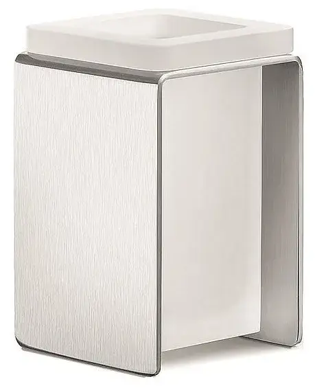 Стакан Colombo Design OVER B7041.sati матовая нержавеющая сталь/стекло