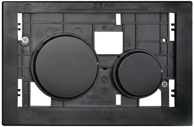 Клавиша модульной системы цвет черный глянцевый