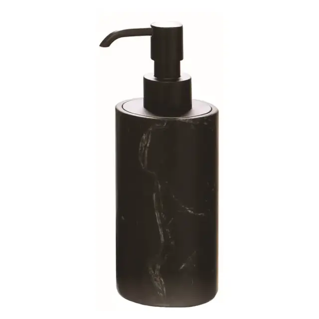 Дозатор Bertocci CARRARINO 124.4401.0800 мрамор Marquina/матовый черный