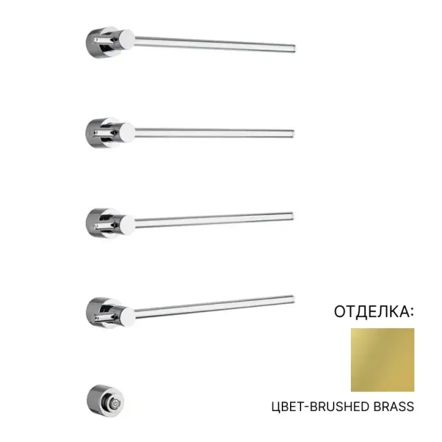 Полотенцесушитель электрический Margaroli M Sole 622.BRUSHED BRASS цвет-BRUSHED BRASS