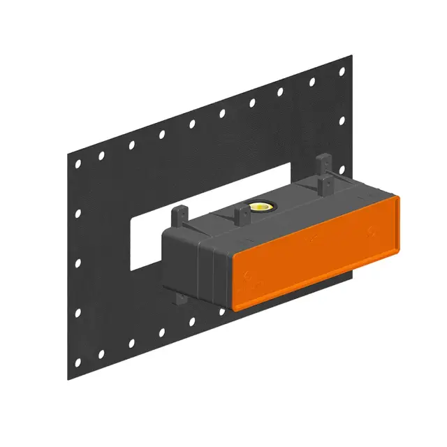 Встраиваемая часть для смесителя на 2 выхода 24,5*9,9*h8,8 Chrome