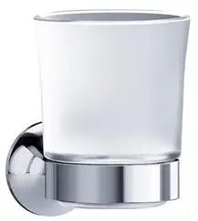 Стакан Jorger Valencia 638.00.036.000 хром/матовое хрустальное стекло