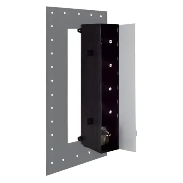 Внутренняя часть термостатического смесителя для душа с 4-мя запорными вентелями, хром