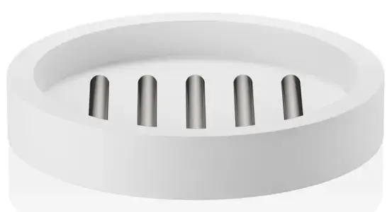 Мыльница Decor Walther STONE STS 0972155 белый/сталь матовая