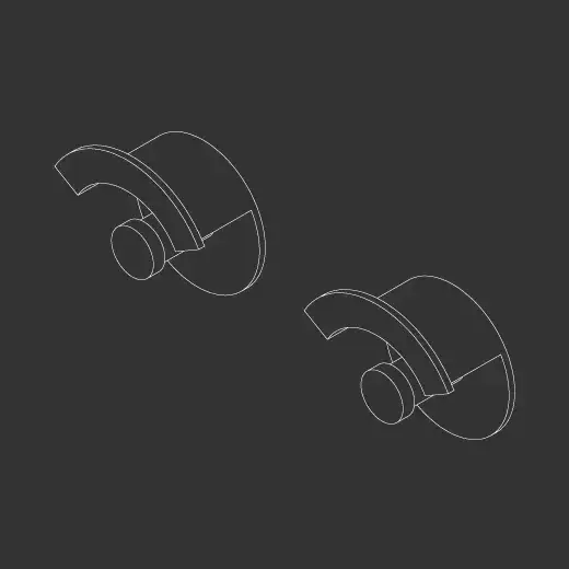 Крючок CEA LUTEZIA LTZ100S сталь матовая