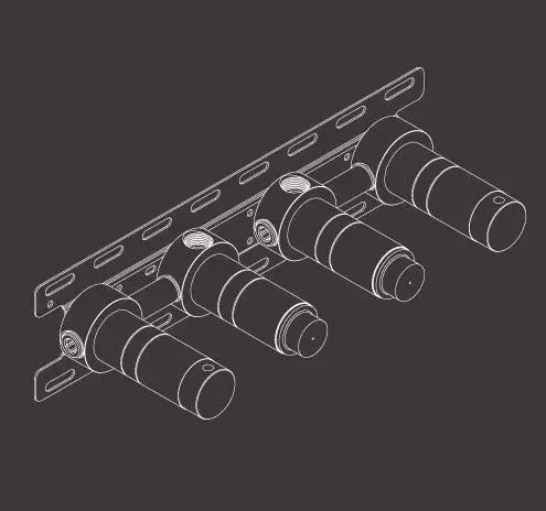 Встраиваемая часть смесителя