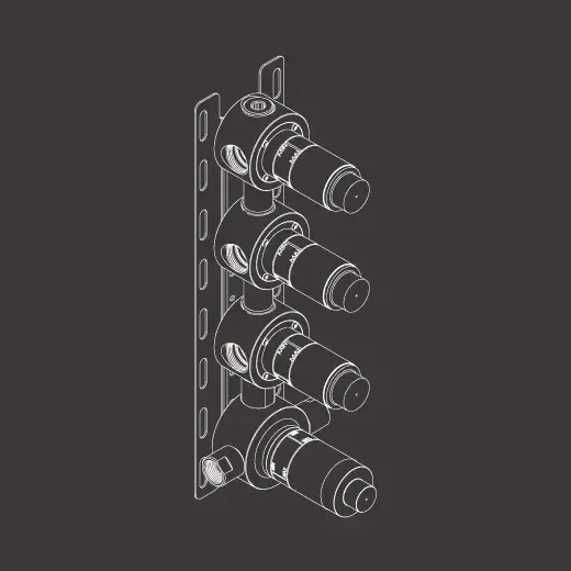 Встраиваемая часть смесителя