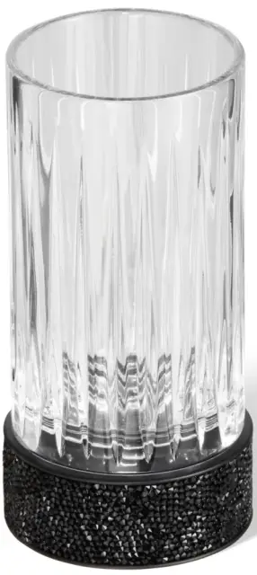 Стакан Decor Walther ROCKS SMG 0934260 прозрачный/черный матовый/кристаллы Swarovski