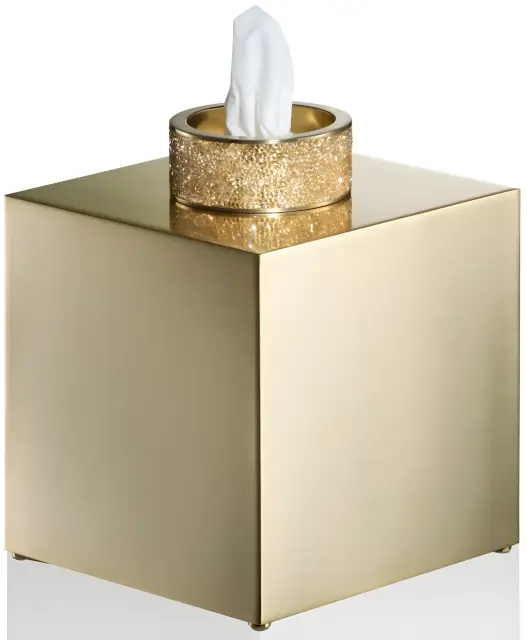 Контейнер для салфеток DECOR WALTHER ROCKS KB 0934482 - Золото матовое
