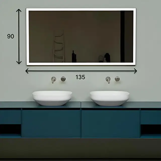 Зеркало для ванной Antonio Lupi VERTICE VERTICE90W.135 рамка-черная